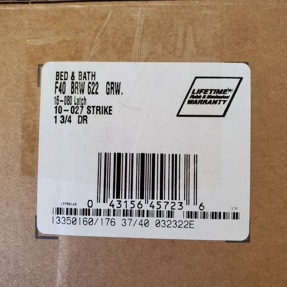 Schlage Latitude Passage Door Handle 2 Lever Set F10LATGSN Matte Black New - Picture 7 of 12